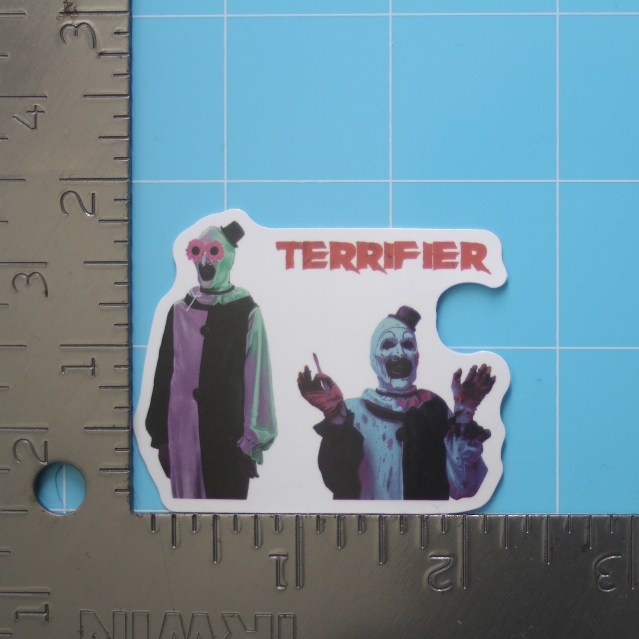 Terrifier Sticker (ART THE CLOWN) Bloody Horror Movie, Gloss PVC Decal