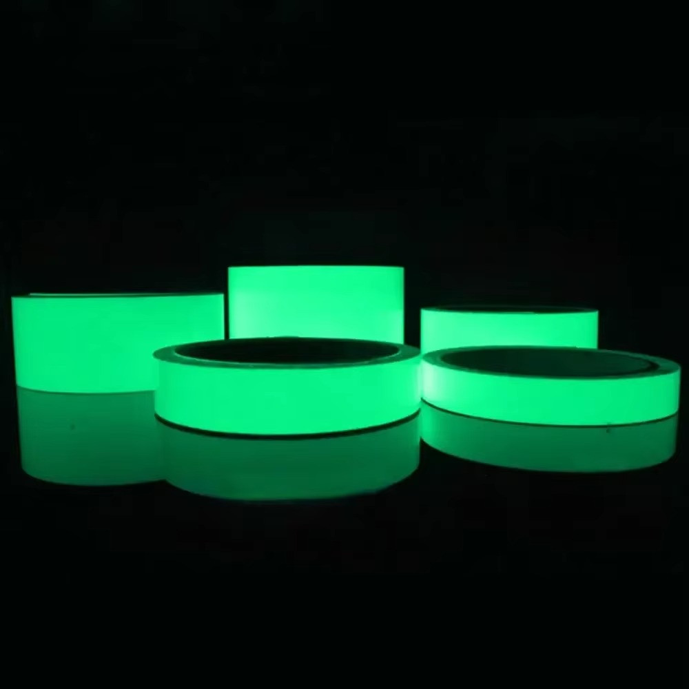 Glow-In-Dark Luminous Tape Blue Adhesive Strip Floor Fluorescent 10ft Roll