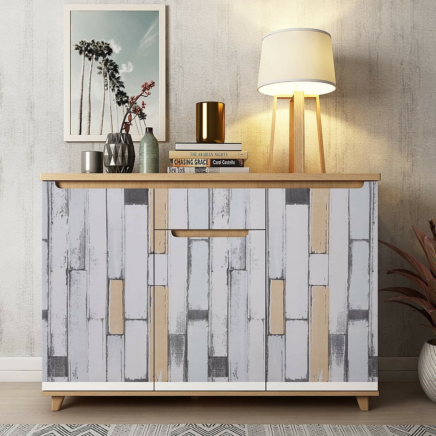 Wood Wallpaper Wood Paper – 11.8″ x 78.7″, Self-Adhesive Removable Wood Decorati