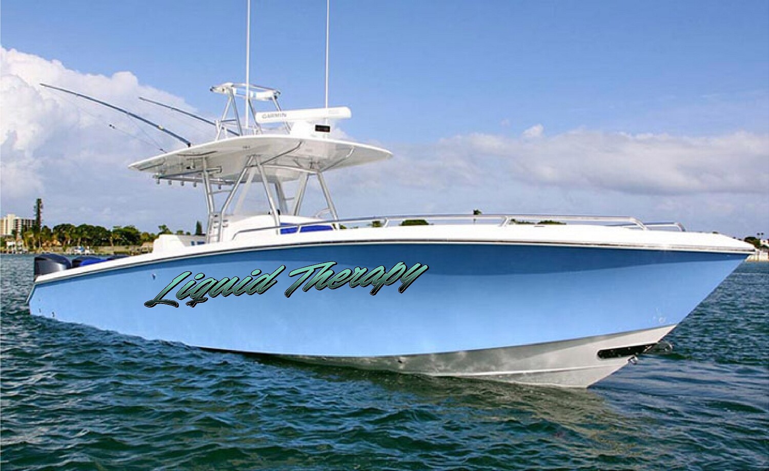 Boat Name Decal 8×48″ / Custom Hull Graphic / Premium Marine Vinyl Lettering GRB