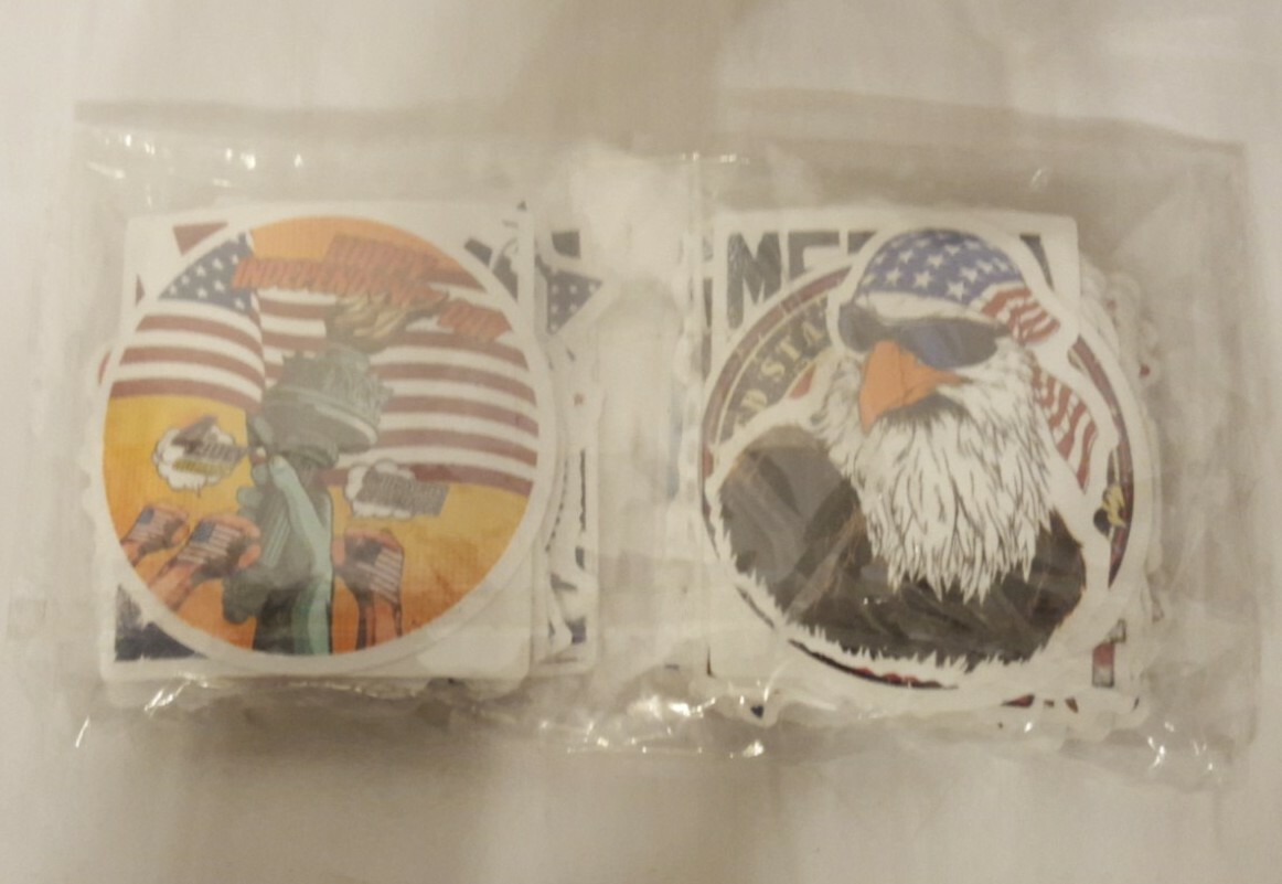 Independence Day – Vinyl – Waterproof Stickers – 100 Piece Set