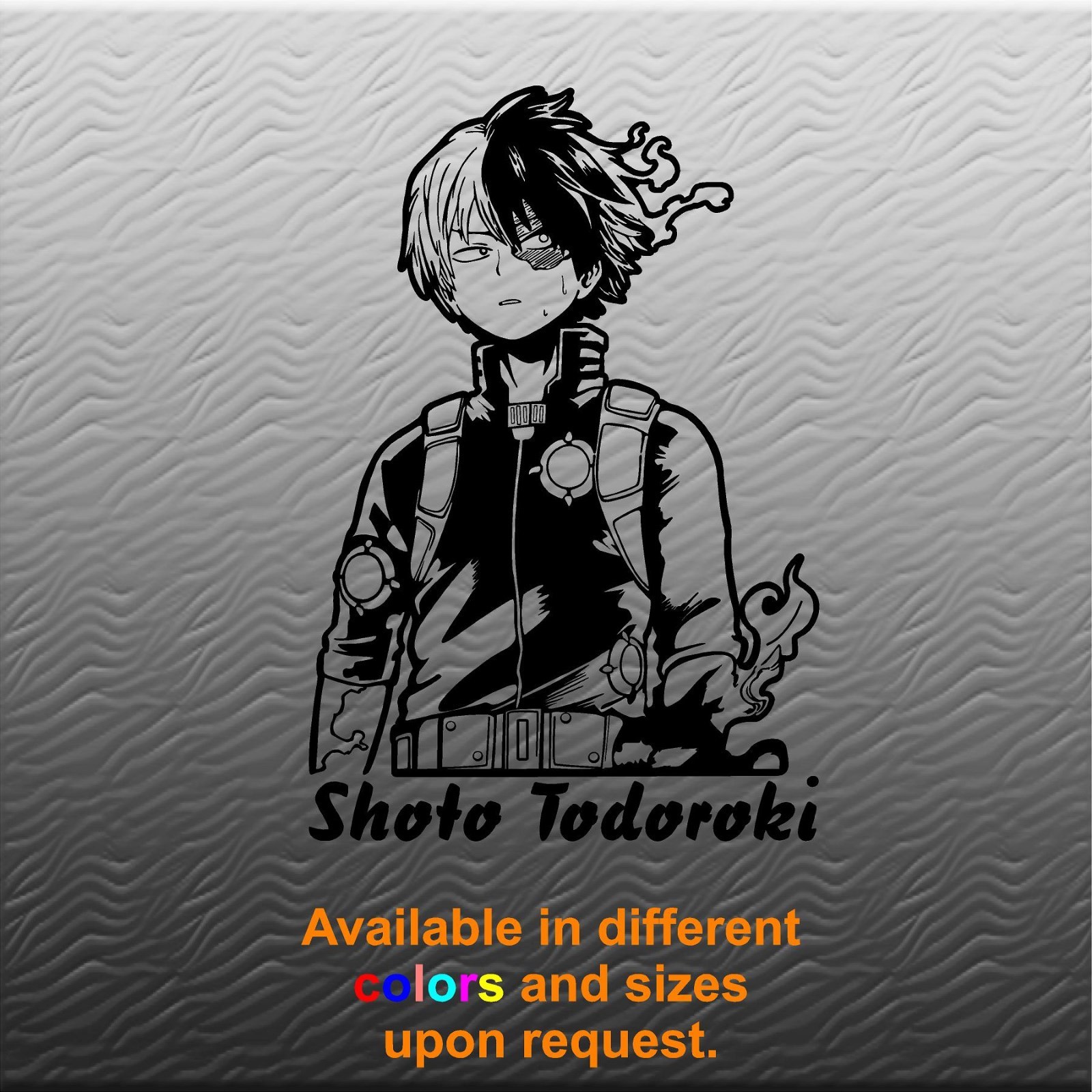Vinyl Wall Decal. Sticker. My Hero Academia Shoto Todoroki