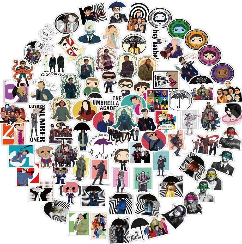 UMBRELLA ACADEMY Stickers [C] #1 2 3 4 5 6 POGO The TV Show ~ VINYL Waterproof