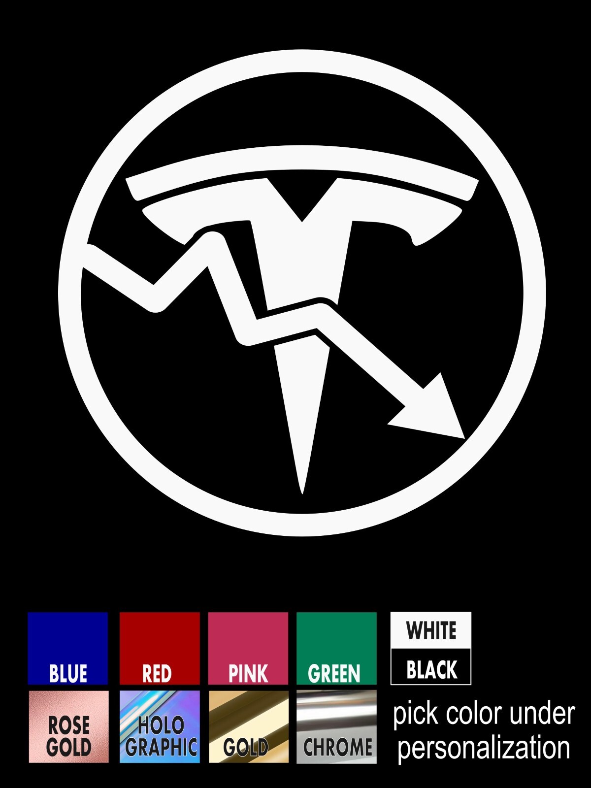 Anti Tesla Decal, Boycott Tesla Sticker, anti Elon Musk Sticker