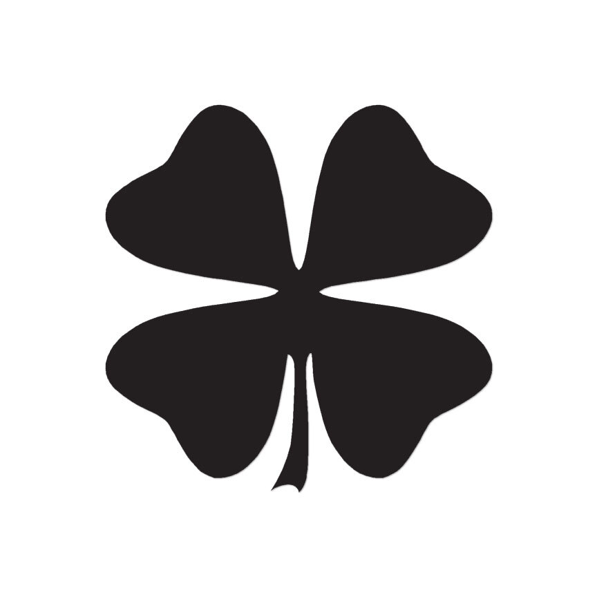 Four Leaf Clover – Vinyl Decal Sticker – Multiple Color & Sizes – ebn777