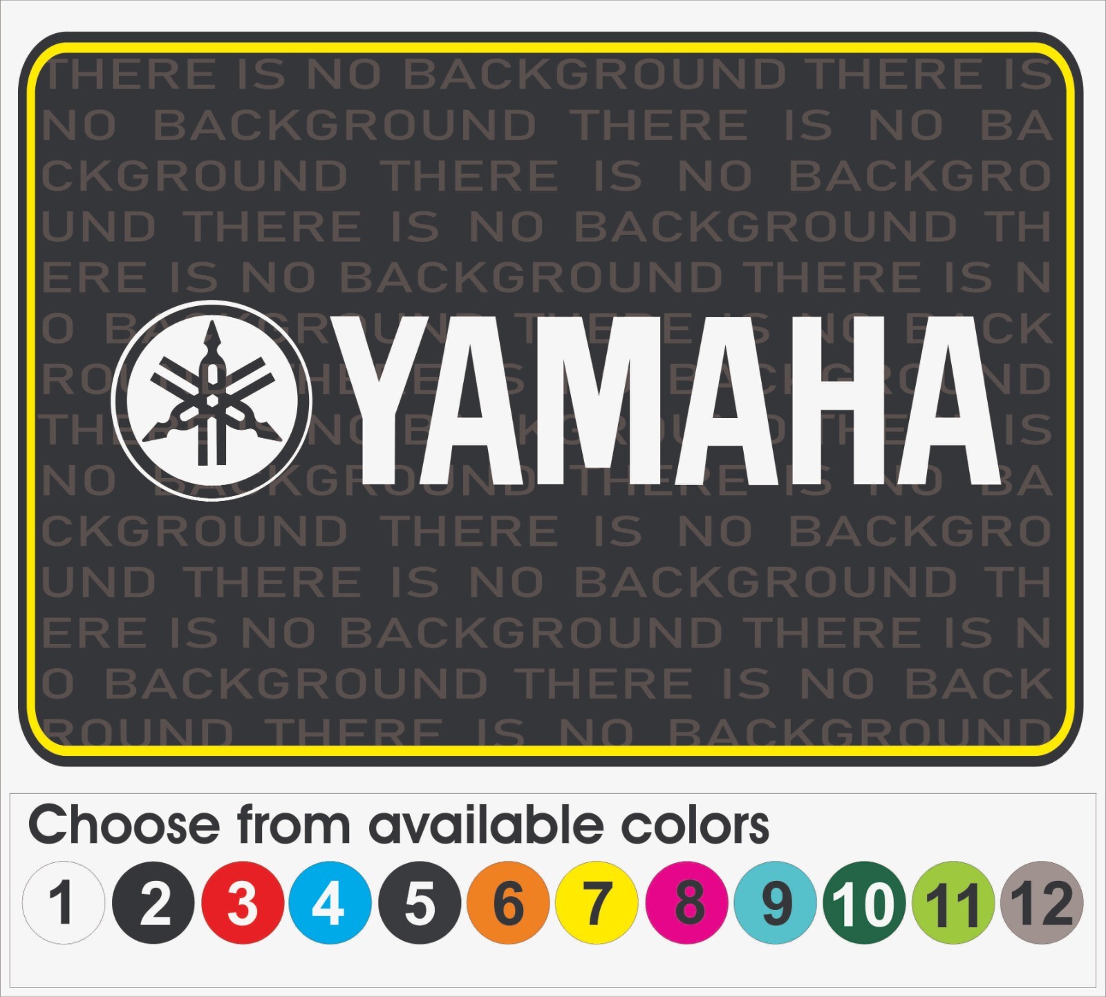 Yamaha Guitar Keyboard case Music instruments and others decal sticker 9″