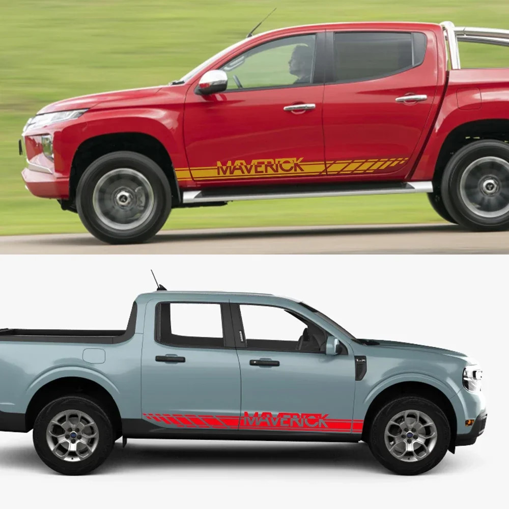 Aftermarket Door Side Stripe Decal for Ford Maverick XL / XLT / Lariat (2022–20