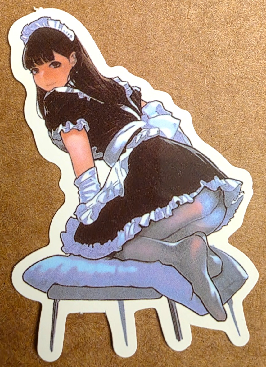 Waifu Sticker Girl Maid Idol Princess Halloween Cartoon Comic Art Anime Manga