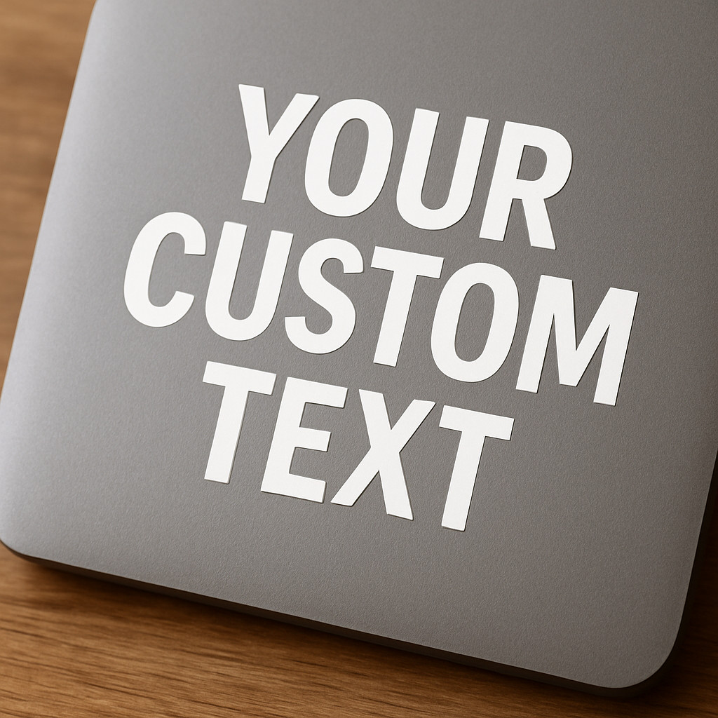 Custom Vinyl Lettering Decal – Your Text – Car Truck Laptop Window Sticker 2″–12