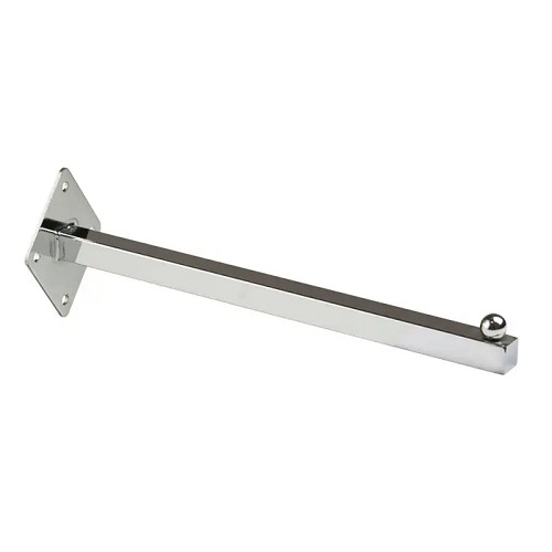 Econoco TB/12 Chrome 12″ Square Tubing Faceout Wall Mount (Pack of 24)