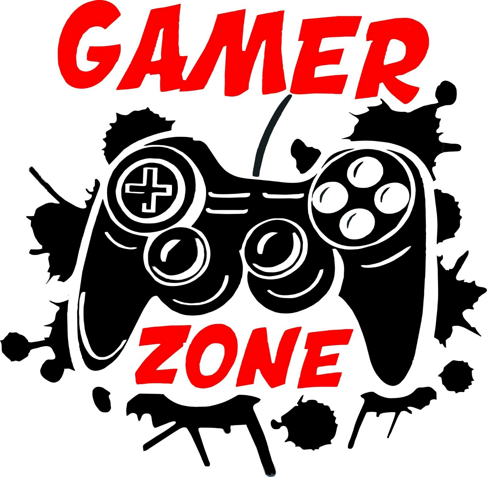 GAMER ZONE Sticker Vinyl Decal 10.5″H x 11.2″W inch.