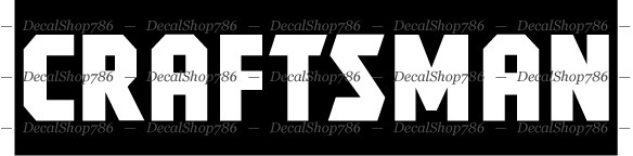 CRAFTSMAN Tools – Cars/SUV/Truck/Toolbox Vinyl Die-Cut Peel N’ Stick Decals