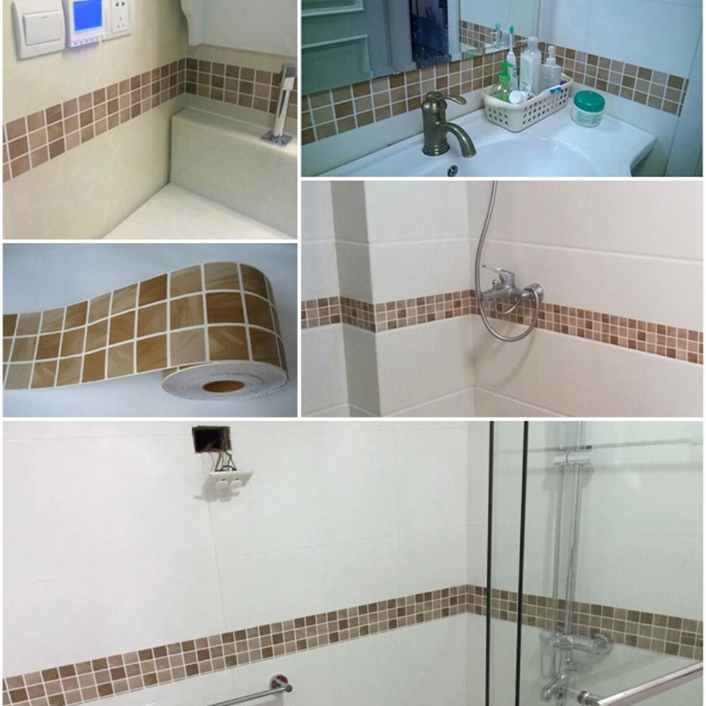Self Adhesive Mosaic Backsplash Waterproof 3D Wall Sticker Kitchen Wall Sticker
