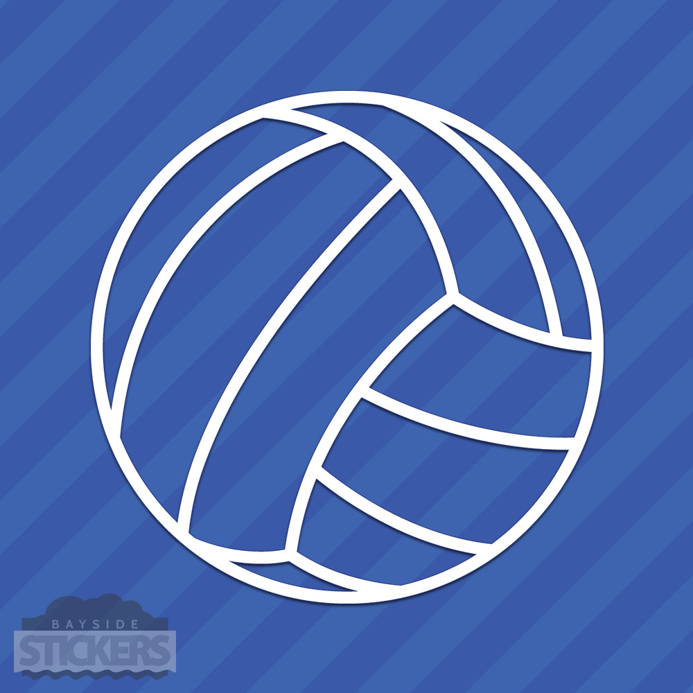 Volleyball Vinyl Decal Sticker