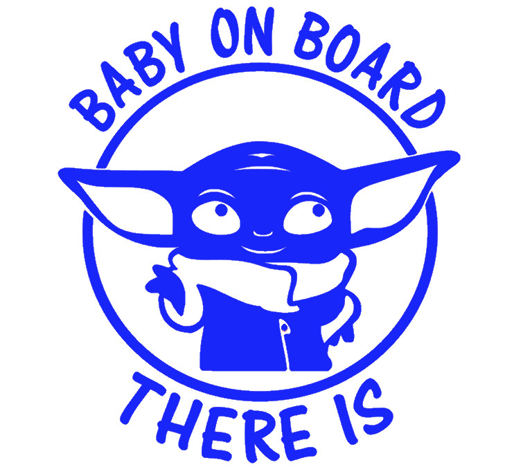 BABY YODA, GROGU, BABY ON BOARD, FULL, Decal Stickers for Cars, Window, Laptops