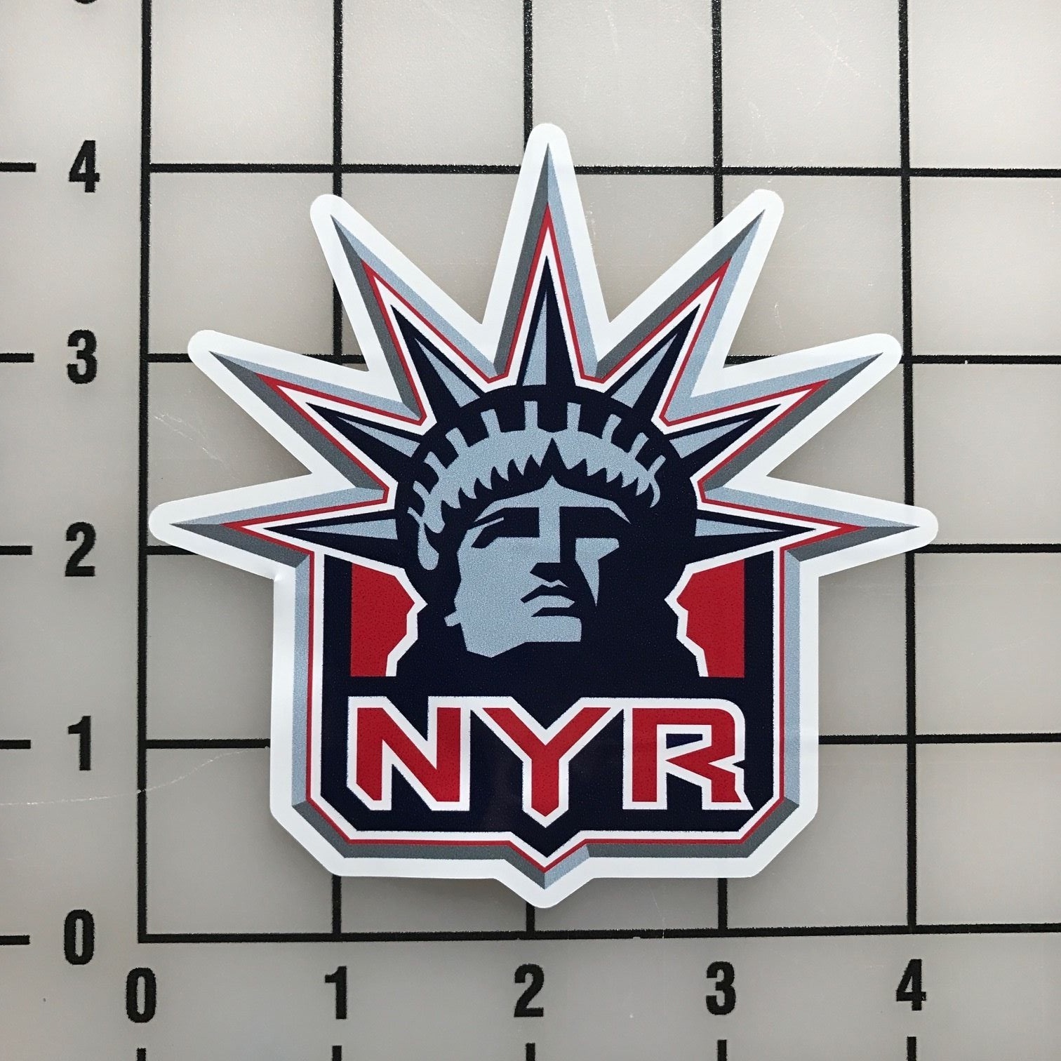 New York Rangers Liberty NHL 4″ Wide Vinyl Decal Sticker – BOGO