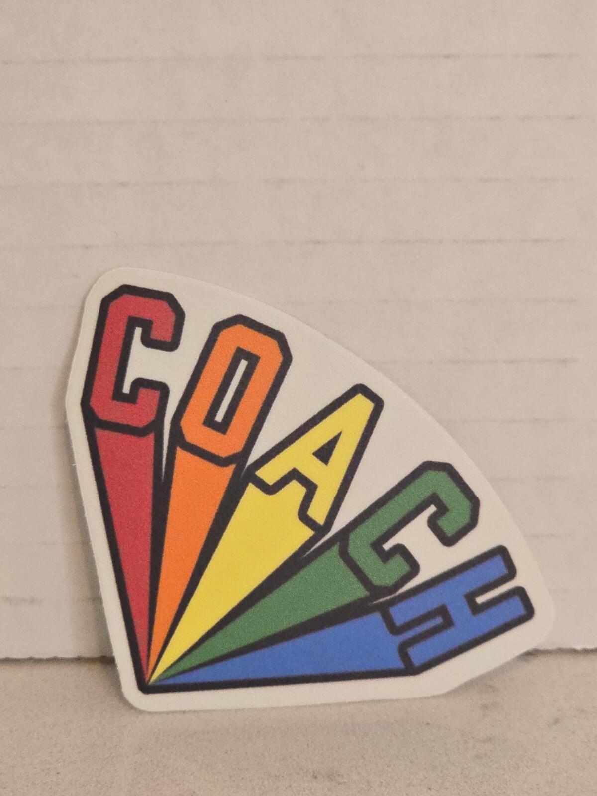 Limited Edition Coach Pride Sticker 2″ Rainbow Diamond