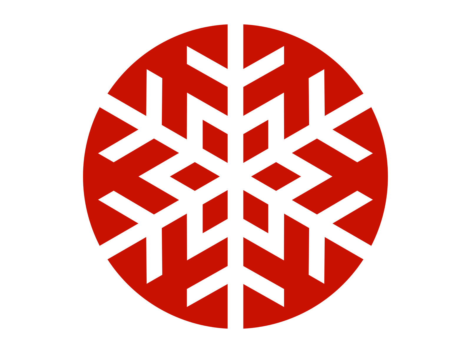 Snowflake Holiday Décor Let it Snow Circle Round Vinyl Decal Bottle Sticker