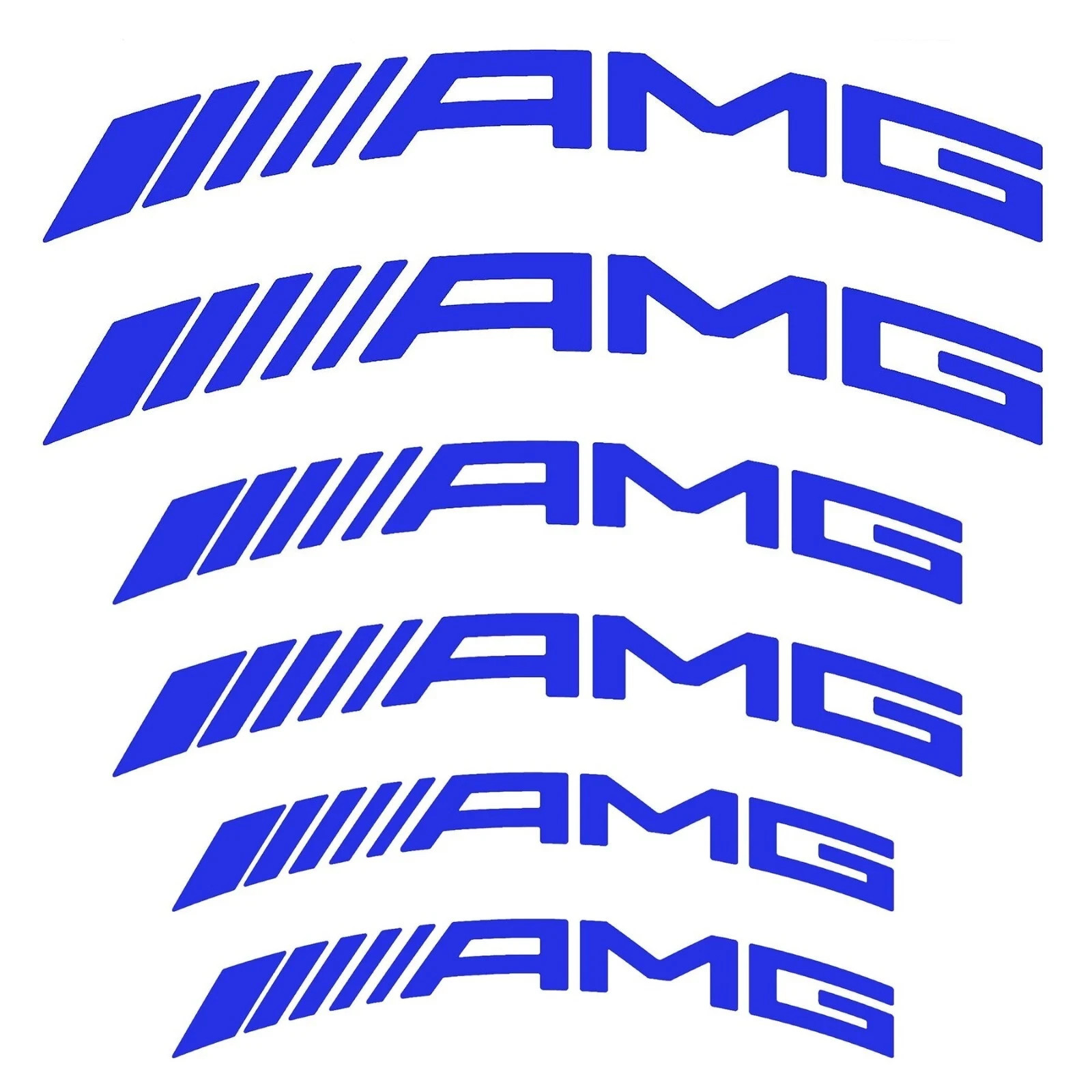 AMG Brake Caliper Decal Curved AMG Heat Resistant Sticker – Any Color