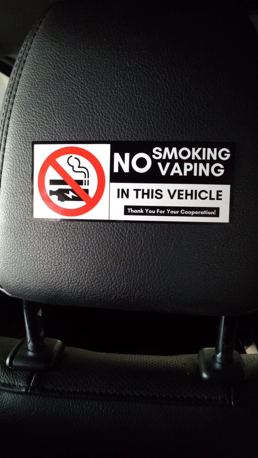 10 Pack 2×5 Inch No Smoking Sticker Self Adhesive Decals for Vehicles Cars
