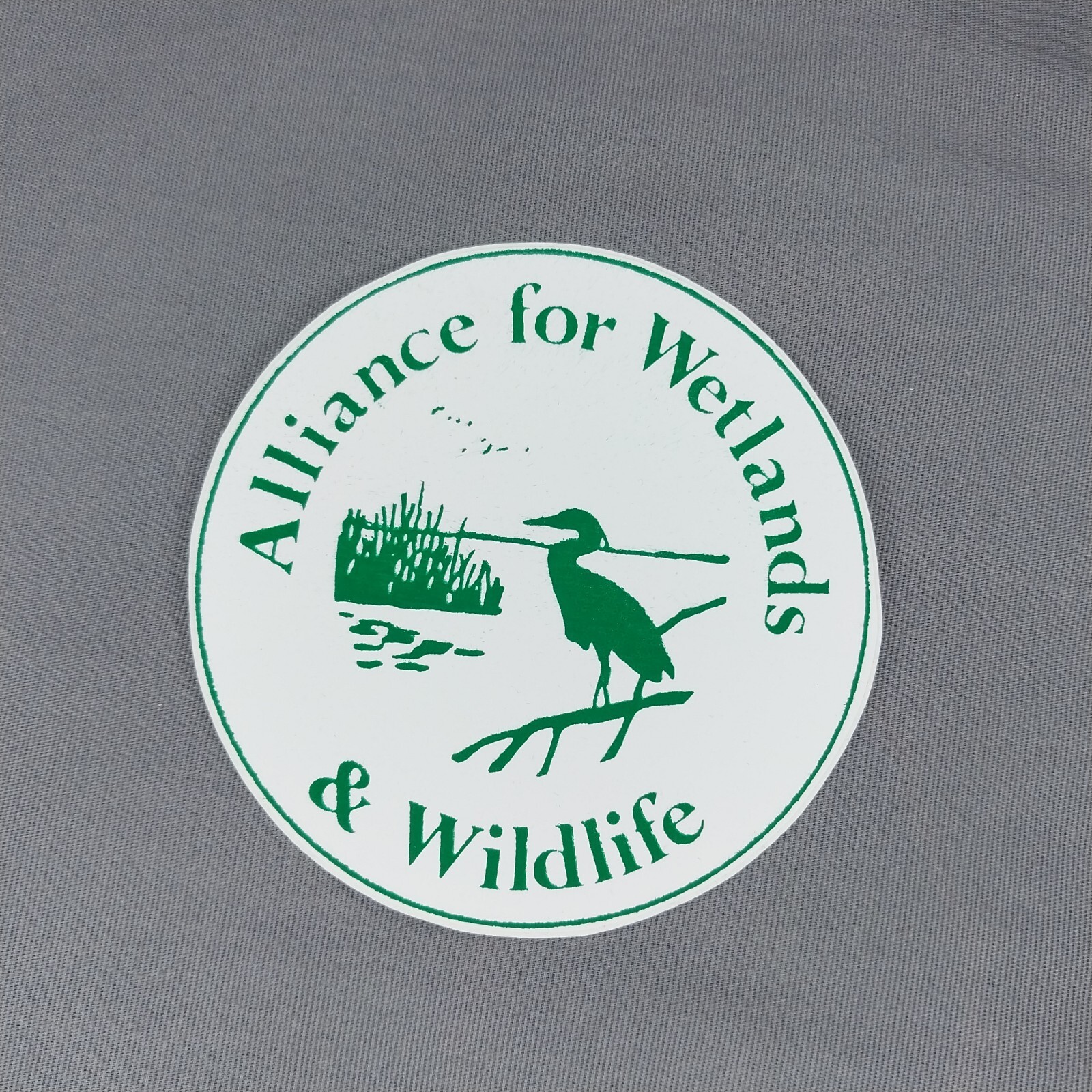 Alliance For Wetlands & Wildlife 3 1/4″ Green White Paper Decal Sticker
