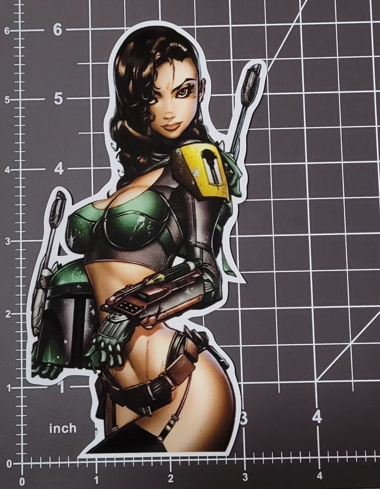 Star Wars Boba Fett Lady Fett Sticker 6″