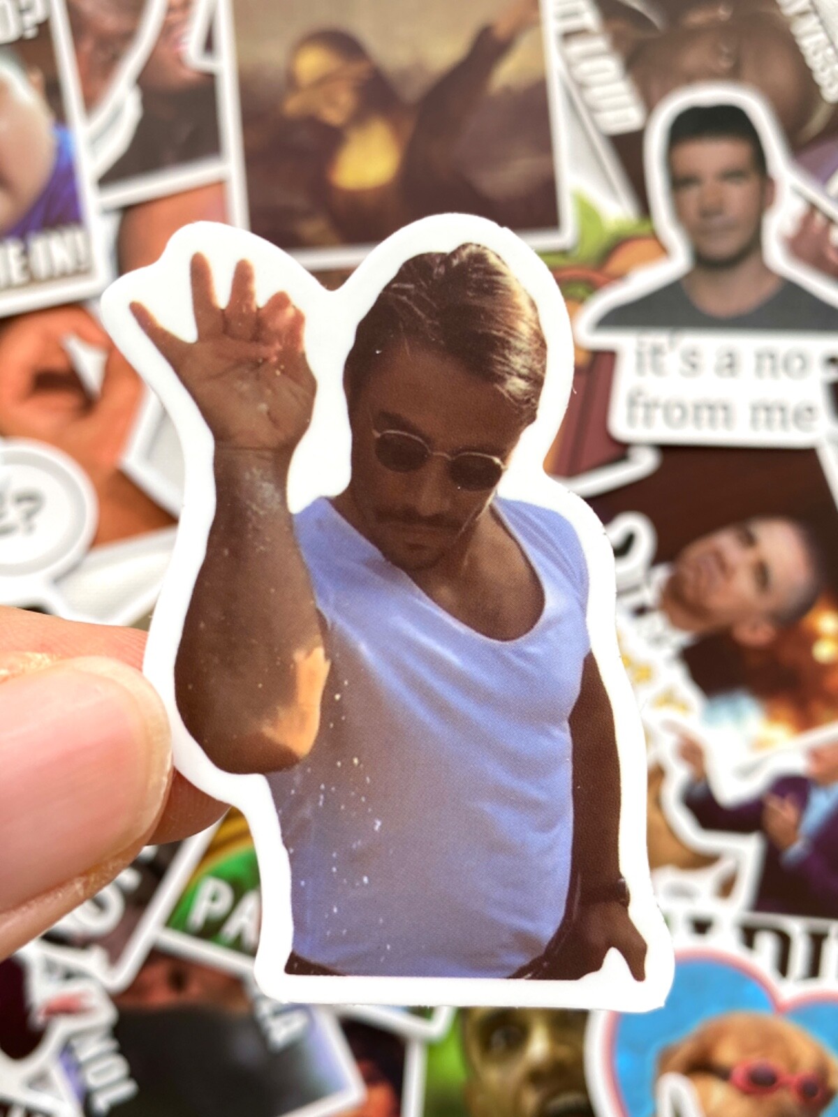 5-100 pcs Meme Stickers, Hype Trendy Funny Popular Car Bumper Laptop Phone Decal