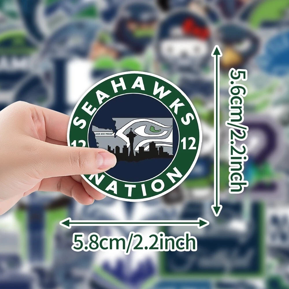 AMERICAN FOOTBALL (RUGBY) TEAM STICKER PACKS, 50pcs Each Package