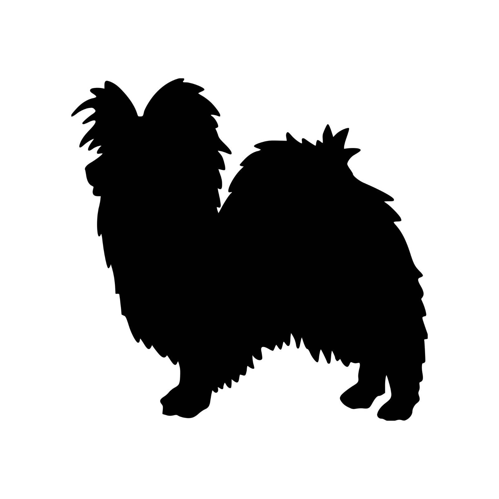PAPILLON Vinyl Decal Sticker – Butterfly Dog Continental Toy Spaniel Puppy