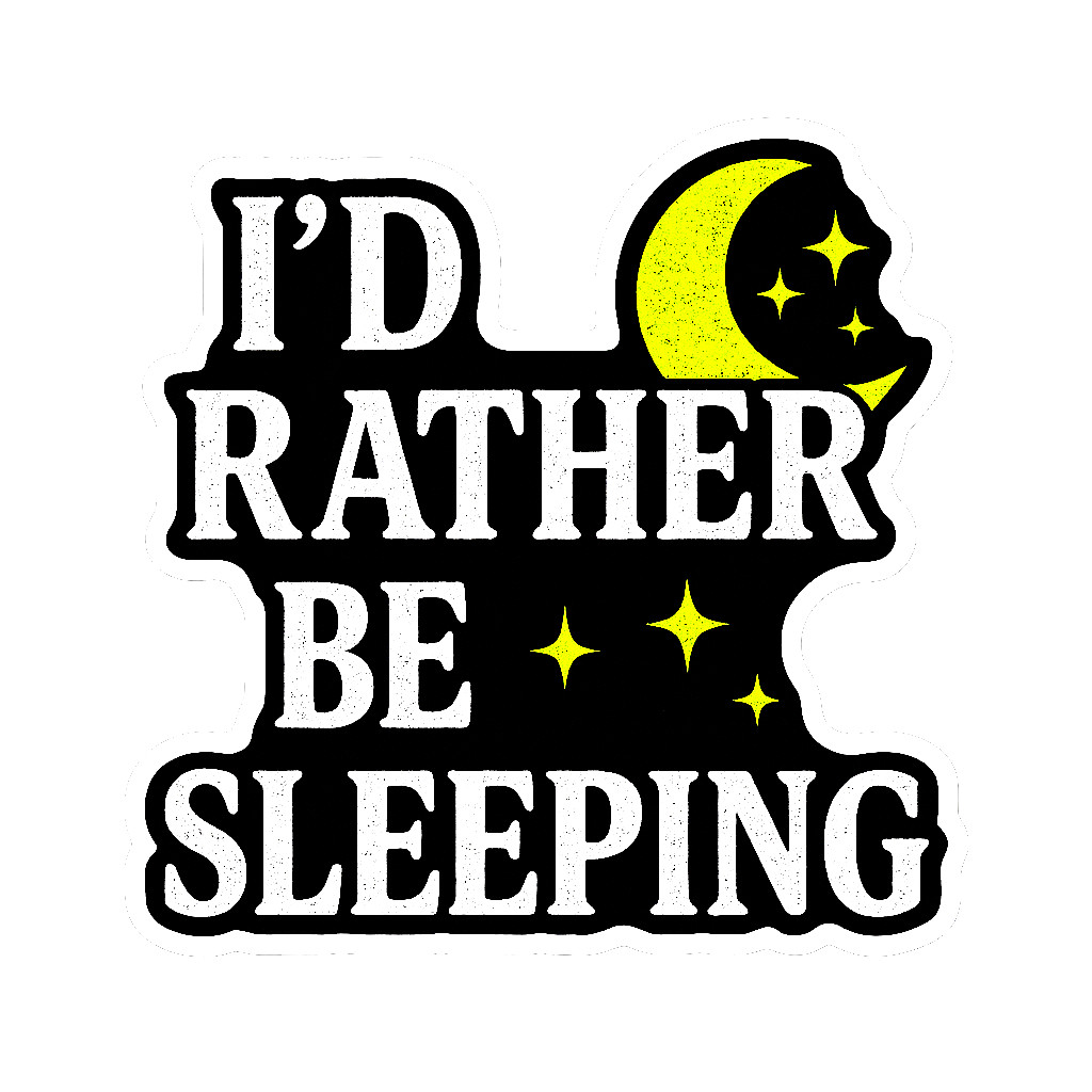 Sleeping Sloth Sticker 4 Inch BOPP Decal for Introverts Decor Moon Stars