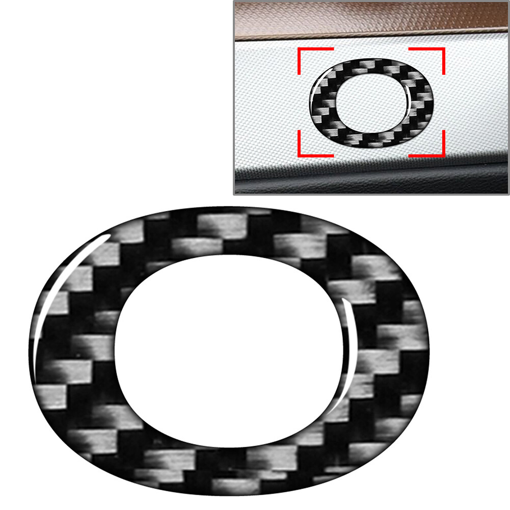 Window Door Wall Car Badge Emblem Alphabet O Letter Decals Stickers Carbon Black