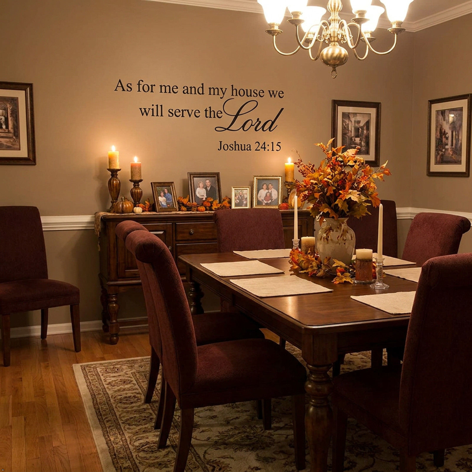 As for Me and My House Joshua 24:15 Vinyl Wall Art Quote decal Bible Verse
