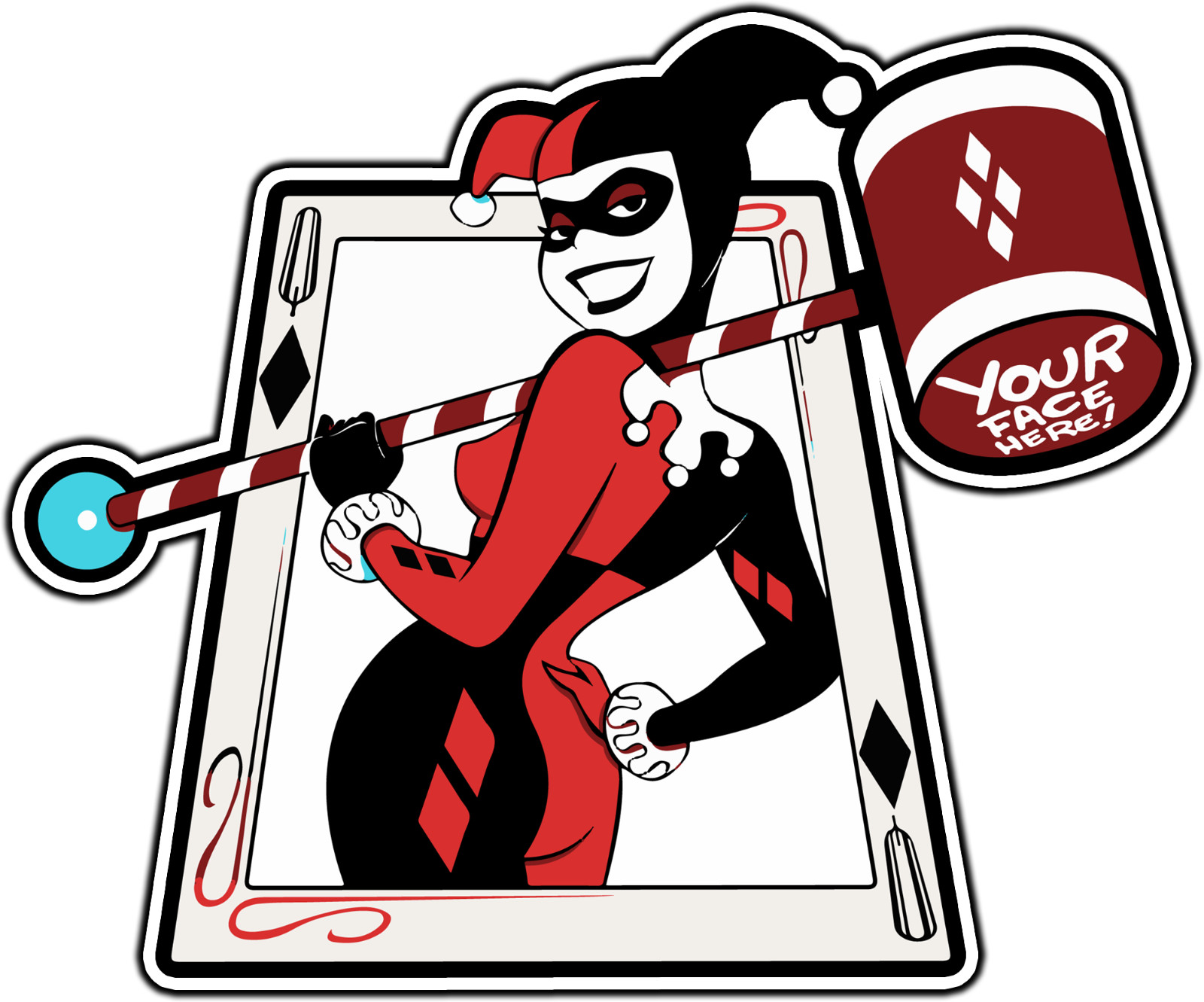 #2946 Harley Quinn #4 Superhero Sticker Waterproof Vinyl Decal Car