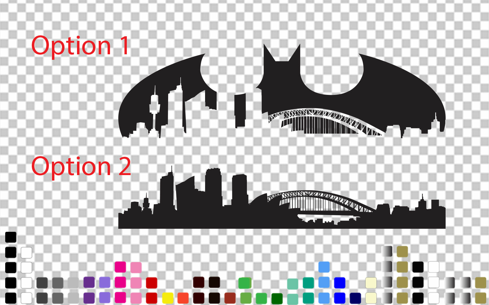 Batman Sydney Decal Sticker Gotham City Skyline Superhero Australia Wall Window