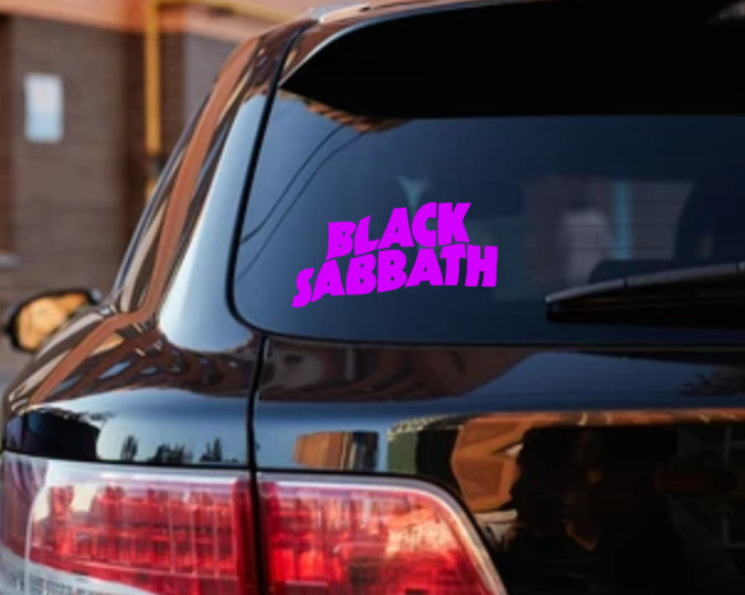Black Sabbath Logo Vinyl Sticker Decal Heavy Metal Band Car Doom Bumper Ozzy Dio