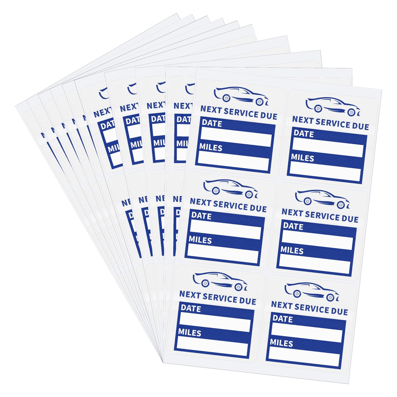 60pcs Clear Oil Change Stickers for Windshield Service Reminder Labels 2″x2″ …
