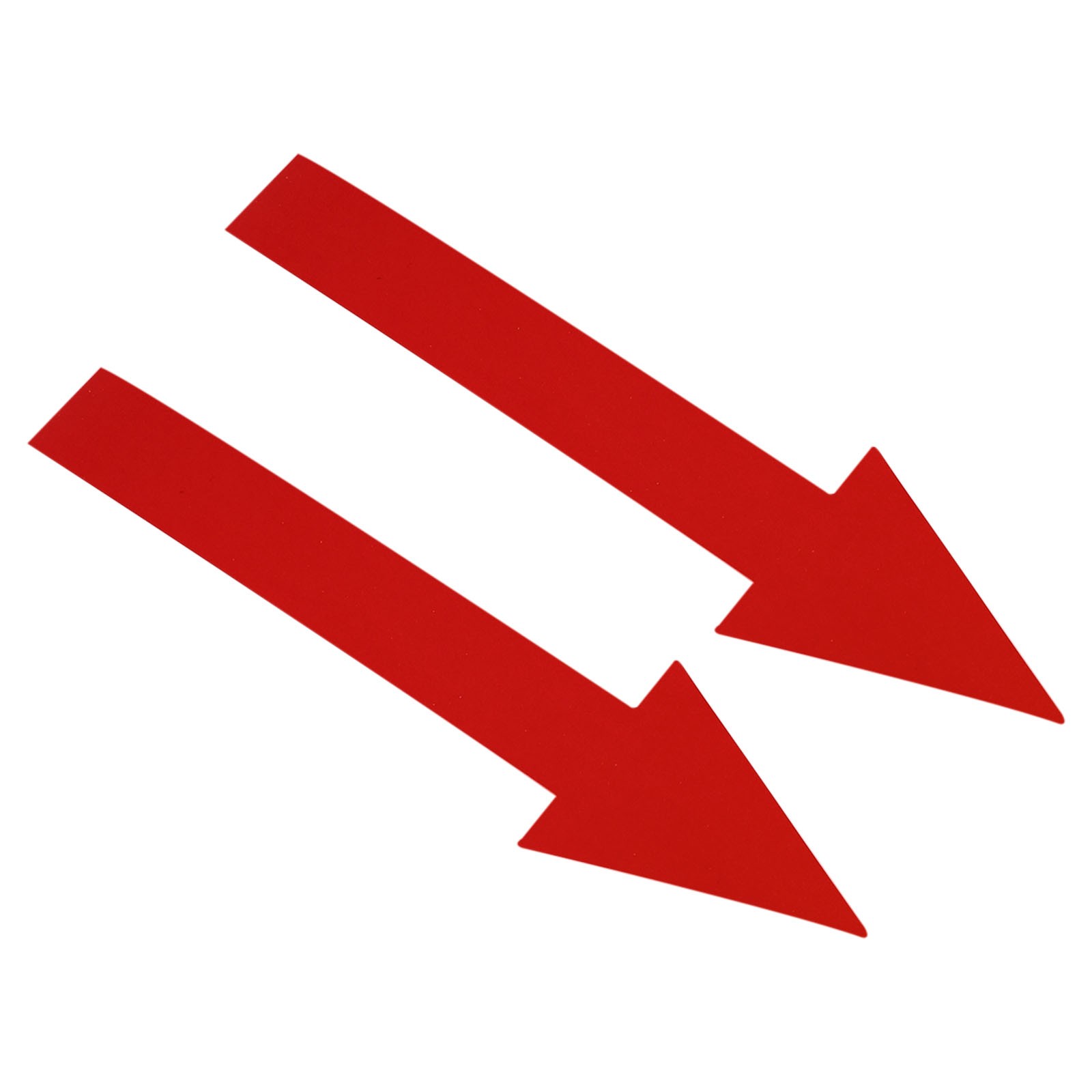 12Pcs Directional Arrow Sticker 6″ L Self Adhesive Decal Sign Red