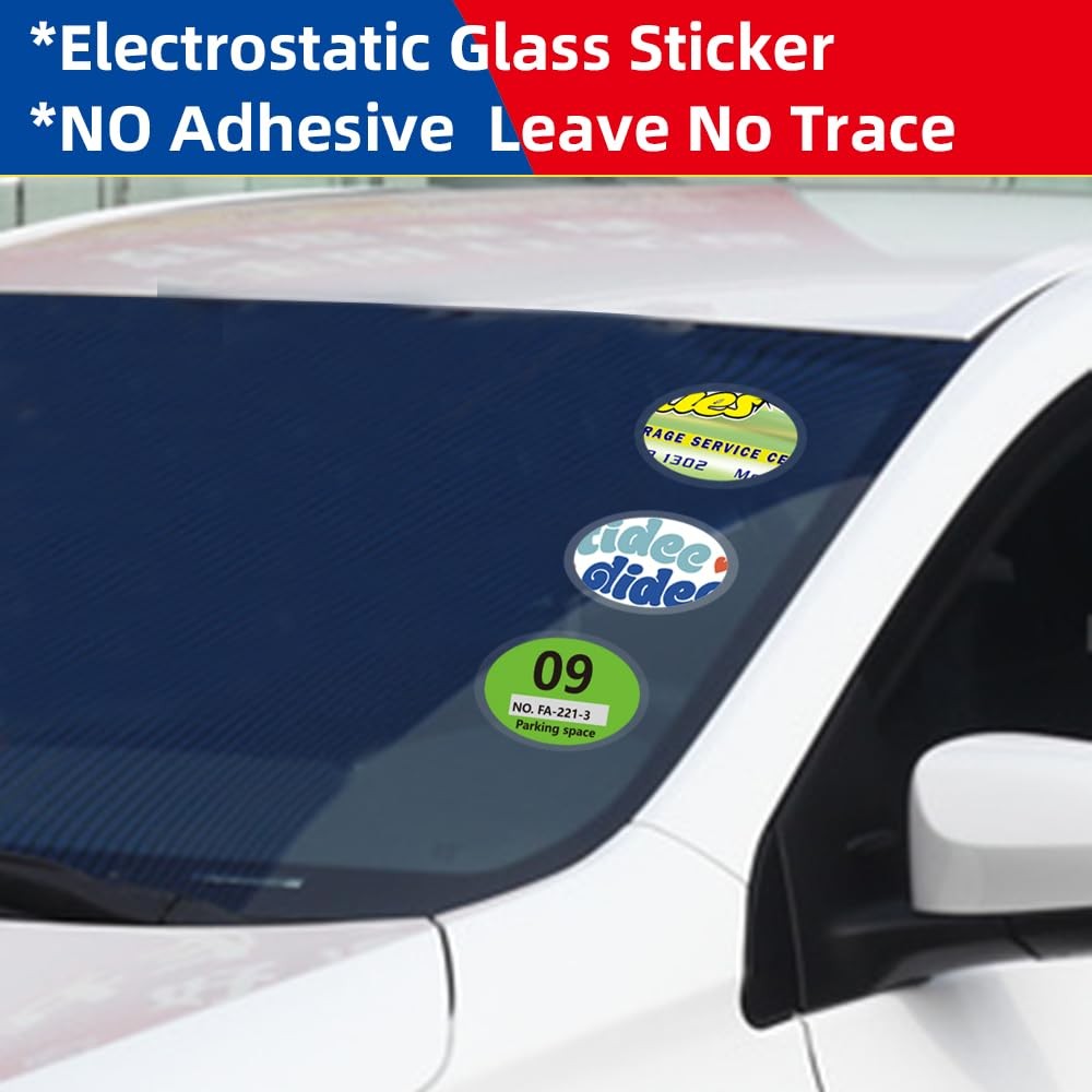 Car Windshield Sticker, Windshield Applicator, Clear Window Cling for Car (10…