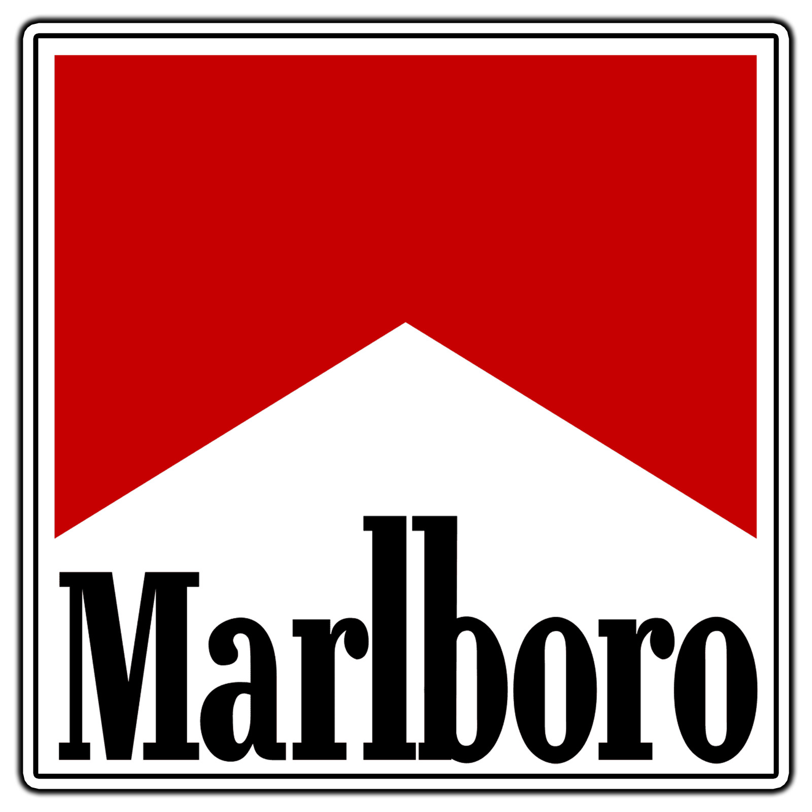 Marlboro Logo #2 Sticker Waterproof Vinyl Decal Die-Cut Garage Car