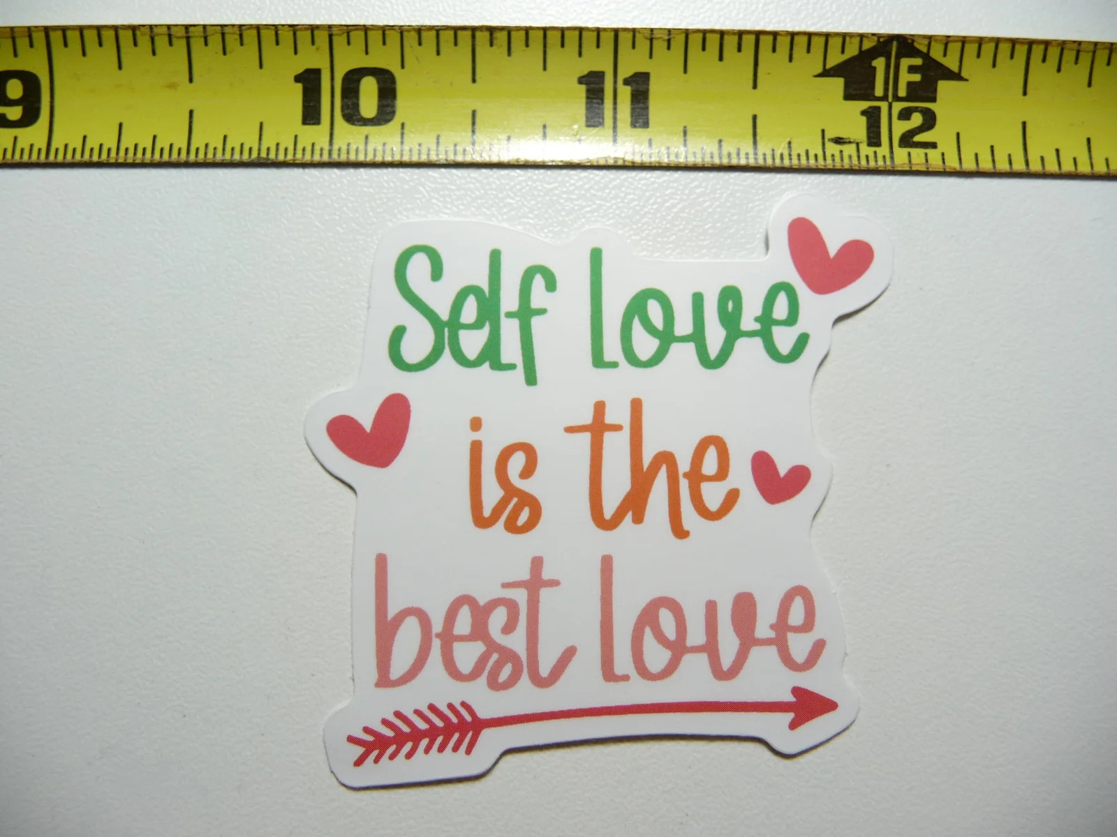 SELF LOVE IS THE BEST LOVE ARROW SMALL STICKER DECAL MOTIVATIONAL POSITIVE