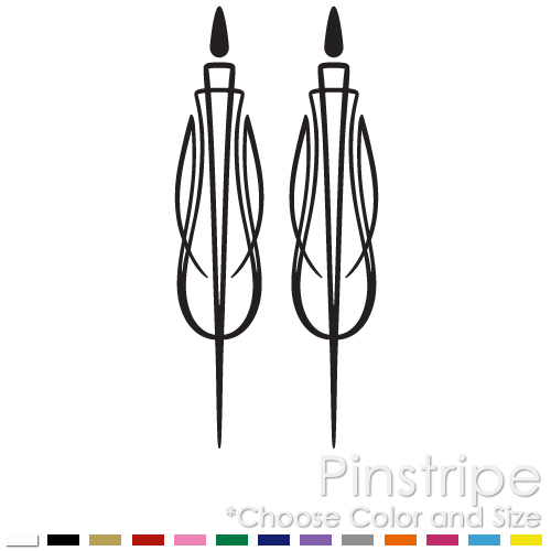 PINSTRIPE SET CHOPPER BIKE FENDER TANK CAR WINDOW VINYL DECAL STICKER (PS-22)