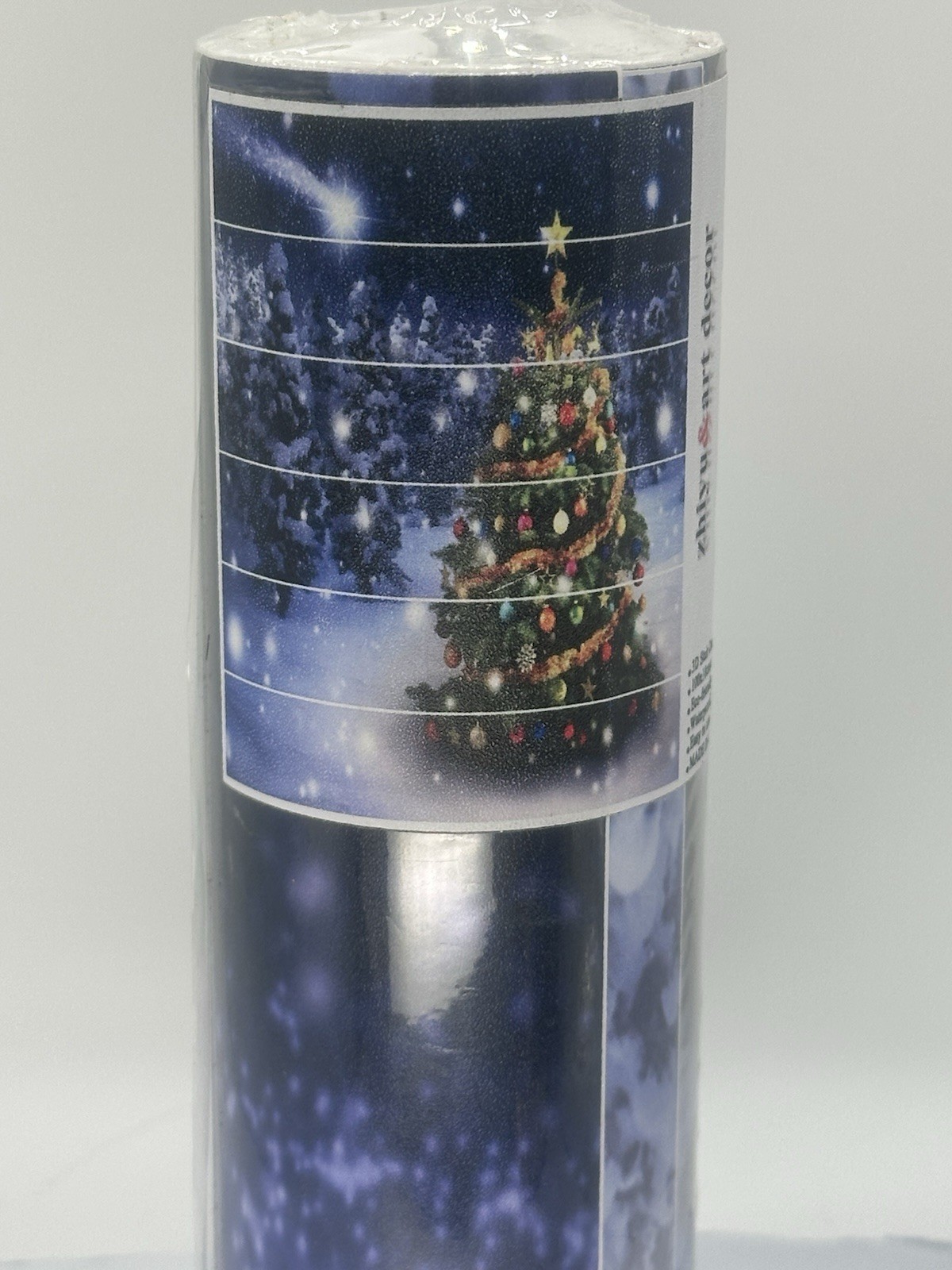 3D Christmas Stair Decals 6pc Set 100x18cm Waterproof Peel & Stick Tree