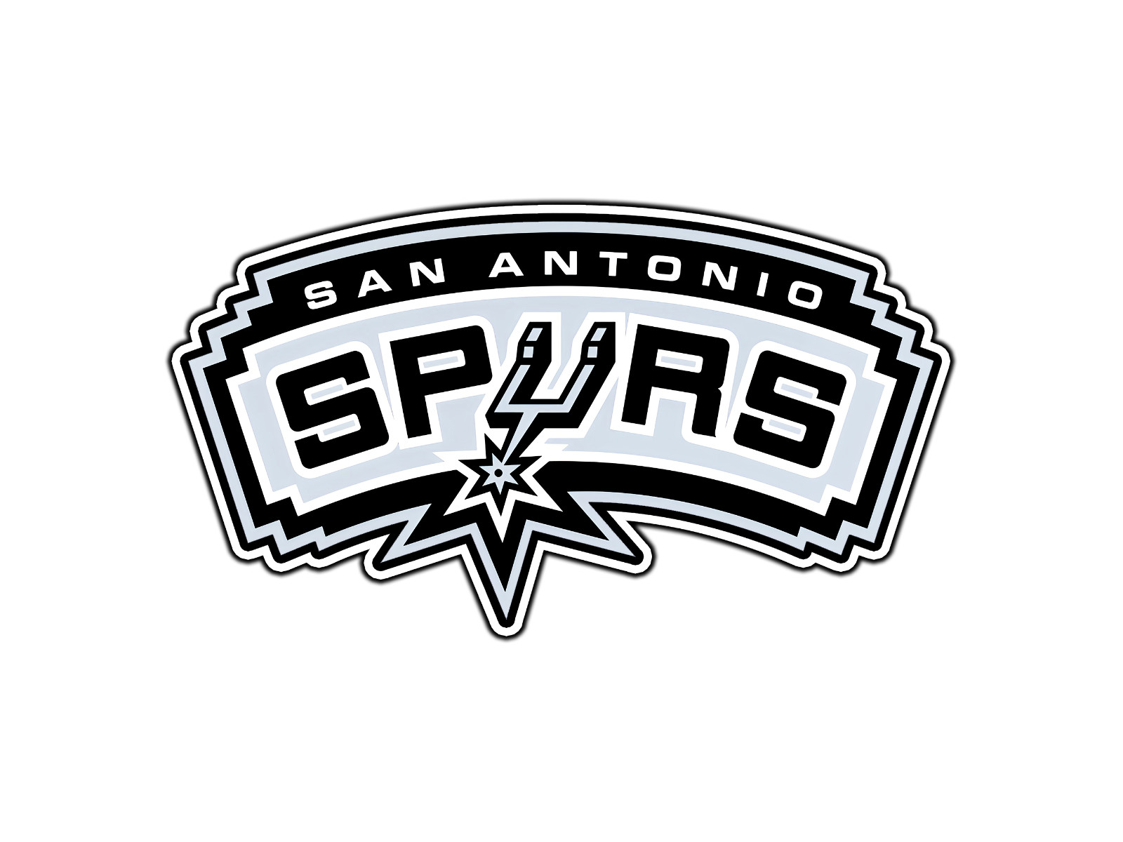 San Antonio Spurs Emblem Logo #1 Basketball Sticker Waterproof Vinyl Car