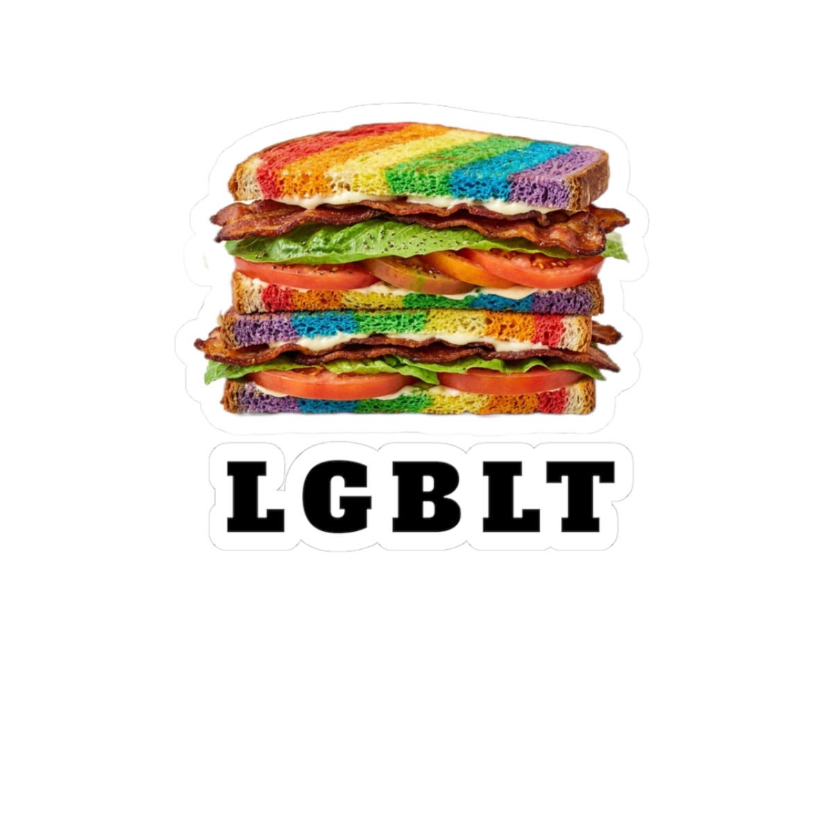 LGBT Pride Month BLT Kiss-Cut Stickers