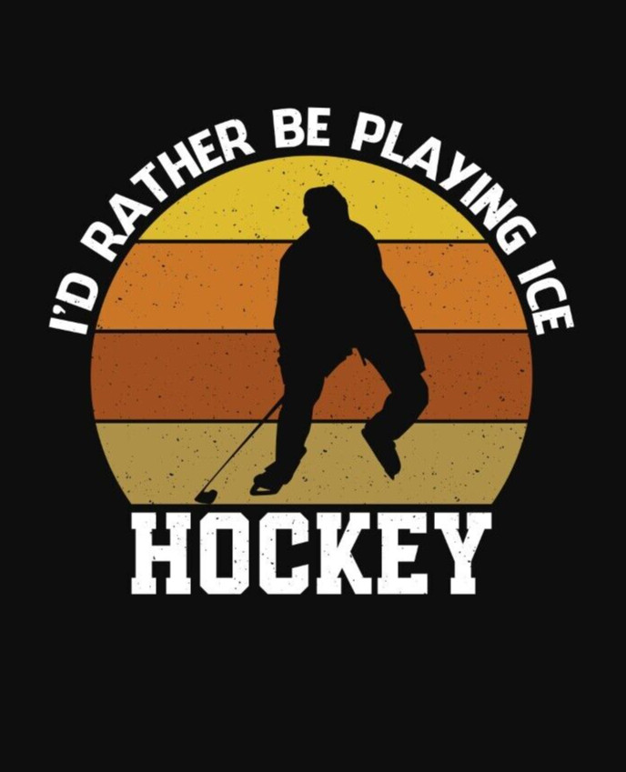 Ice Hockey Player Sticker (4 Inch) Funny League Team I’d Rather Be Playing