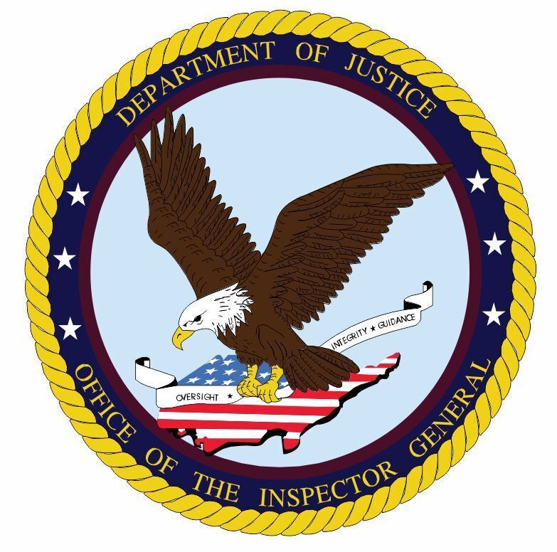 DOJ Department Of Justice Sticker Decal M622
