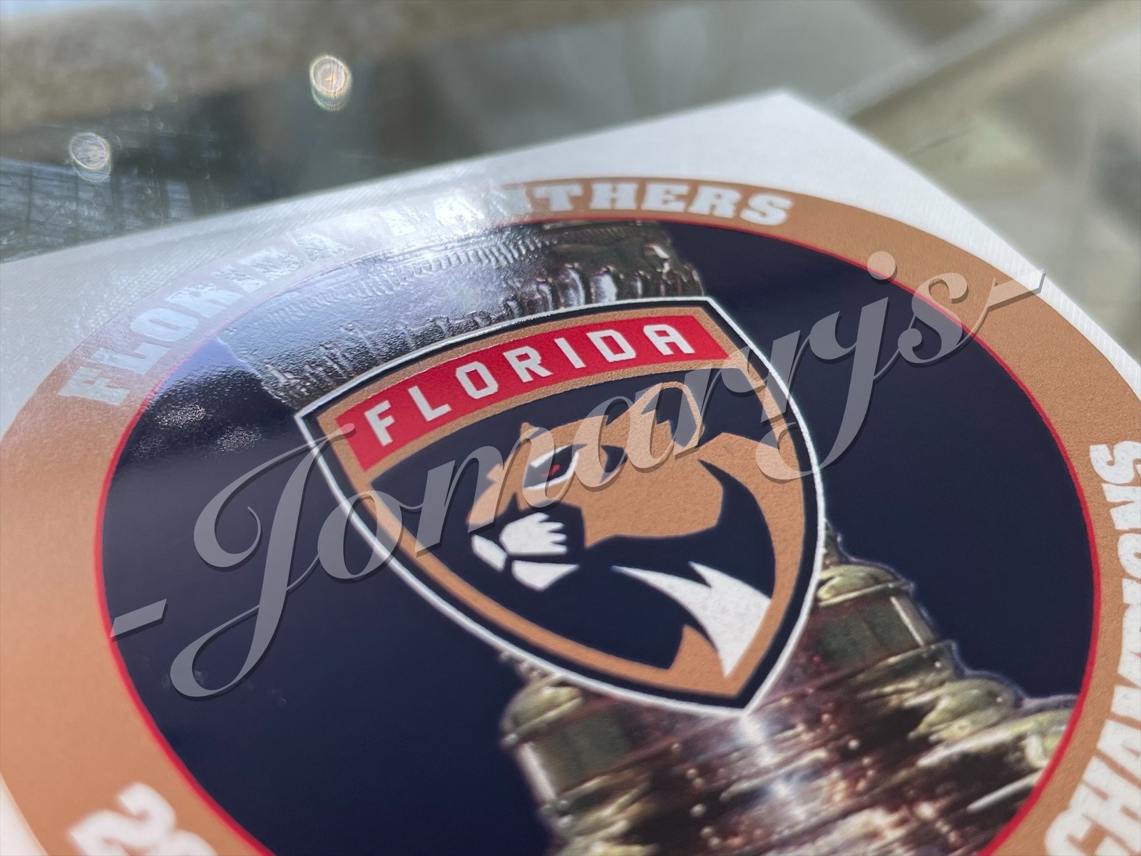 Florida Panthers 2025 Stanley Cup Champions Custom Sticker Decal NHL 3″-18″