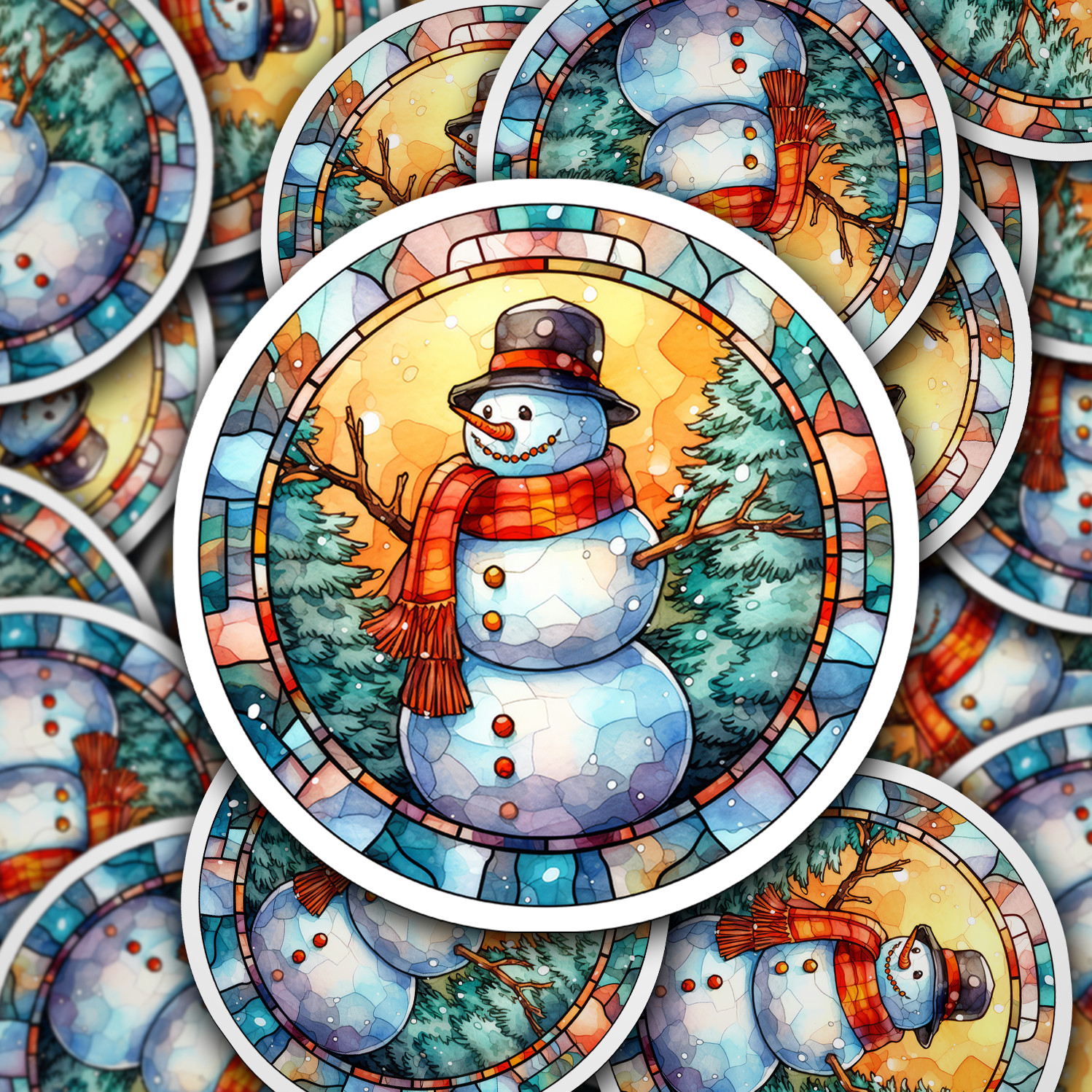 Snowman Vinyl Sticker – Add a Frosty Friend to Your Life