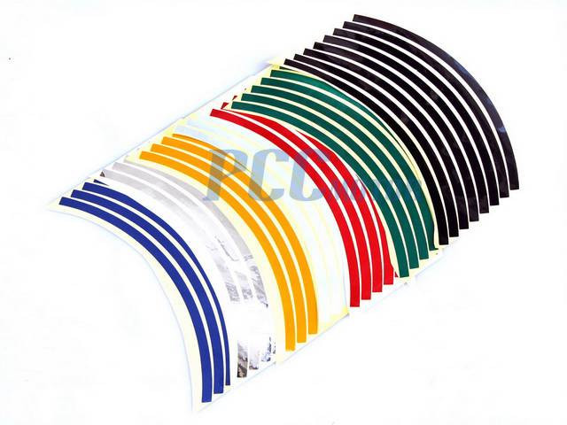 10″ Car Bike Motorcycle Rim Stripe Wheel Tape Decal Sticker U DE55