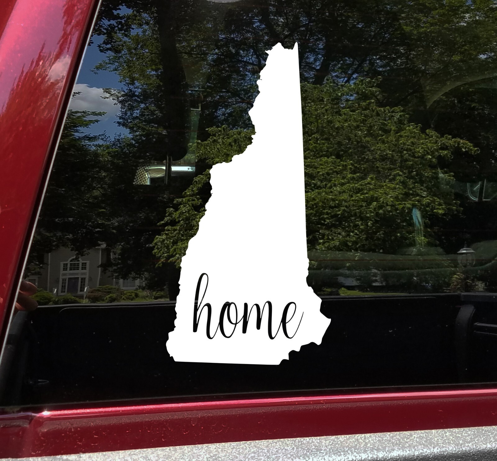New Hampshire Home State Vinyl Decal – Native Outline – Die Cut Sticker